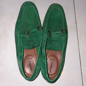 Aldo Green Suede Loafers
